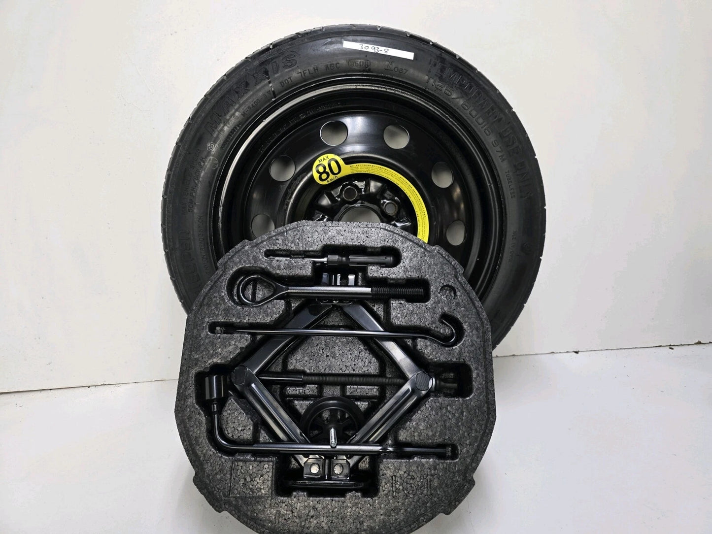 SPARE TIRE W/JACK KIT 16" FITS 2011 KIA OPTIMA DONUT .