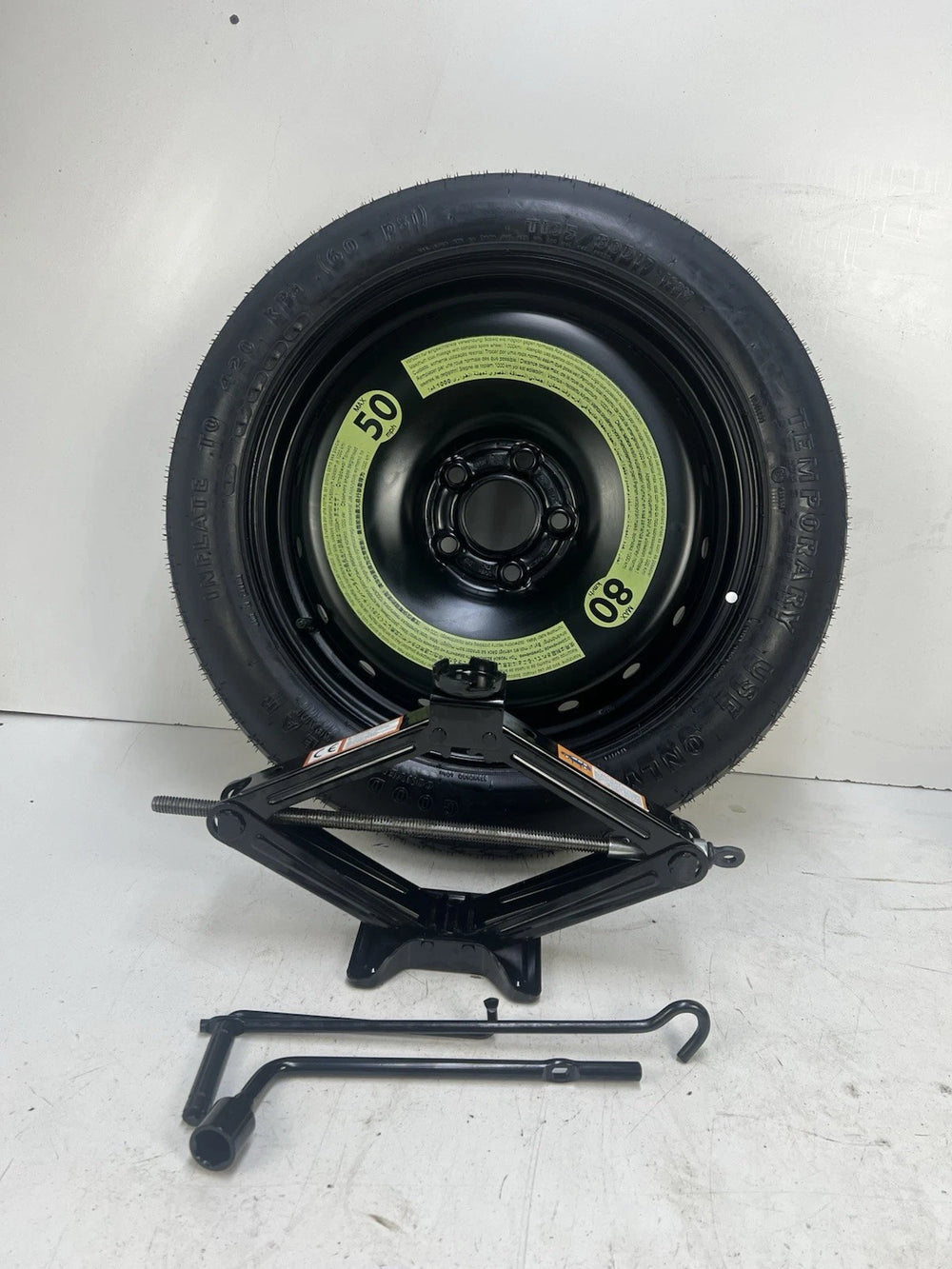 Spare Tire 17'' W/Jack kit Fits 2017-2026 BMW X1 Compact Donut