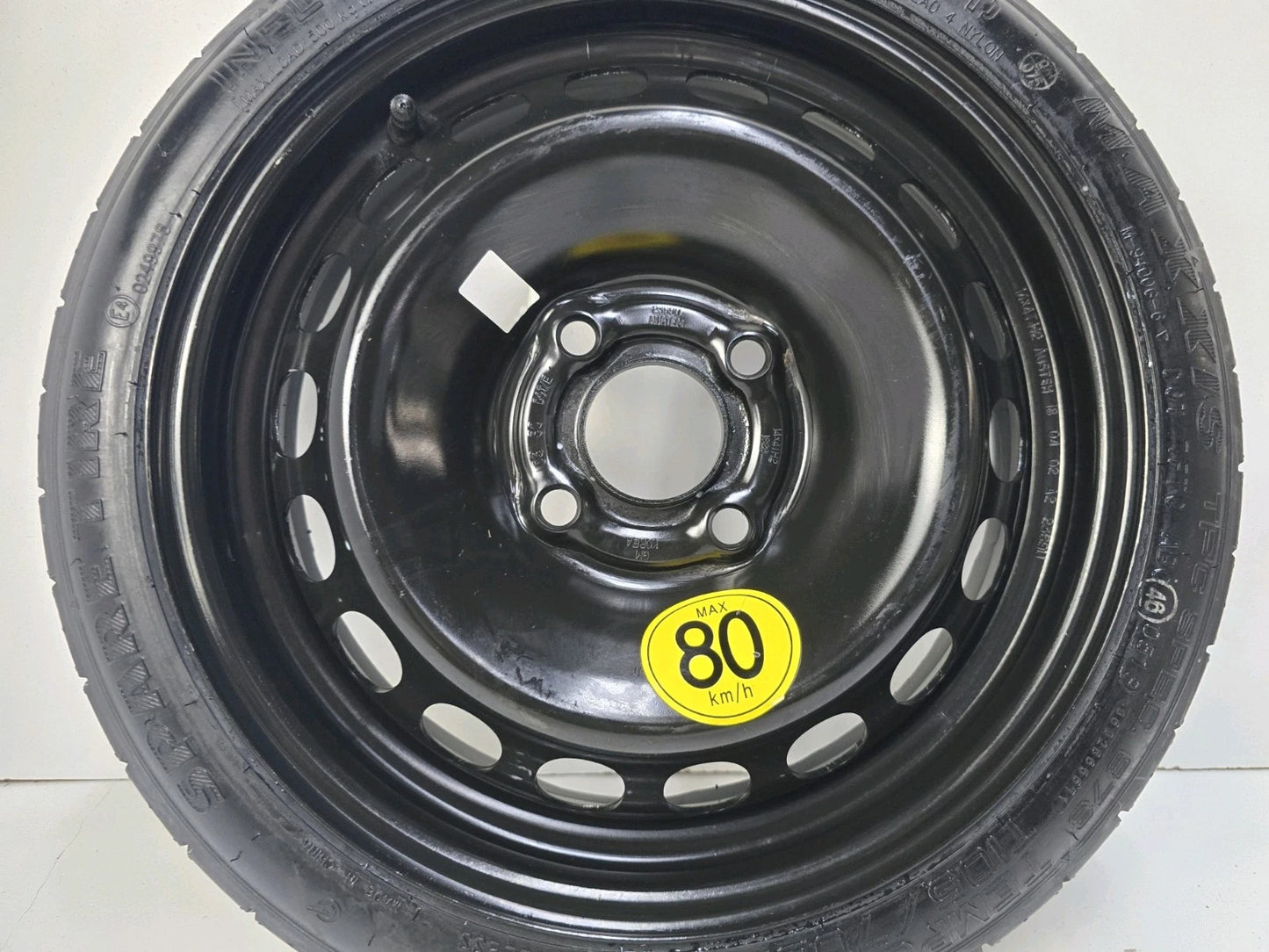 SPARE TIRE W/JACK KIT 14" FITS 2016-2022 CHEVROLET SPARK