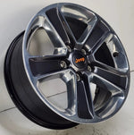 2018-2023 Jeep Wrangler Wheel 18x7.5 Polished Grey 5 Spoke OEM