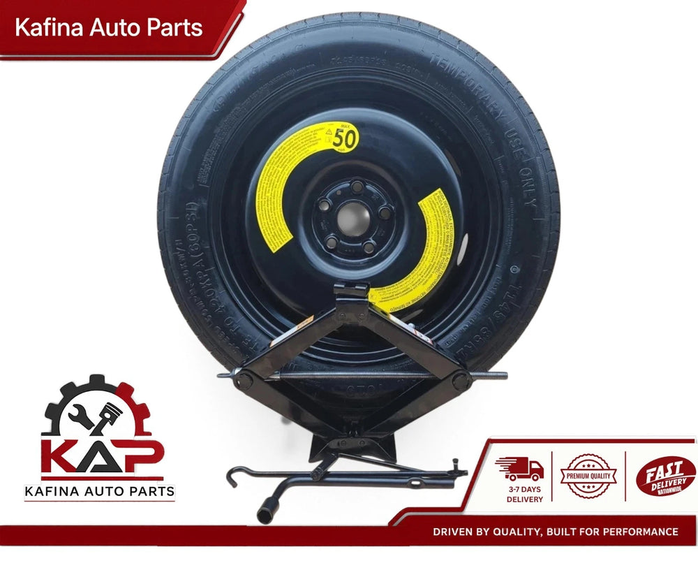 Spare Tire W/Jack Kit 18" Fits: 2018-2024 Volkswagen Tiguan Compact Donut