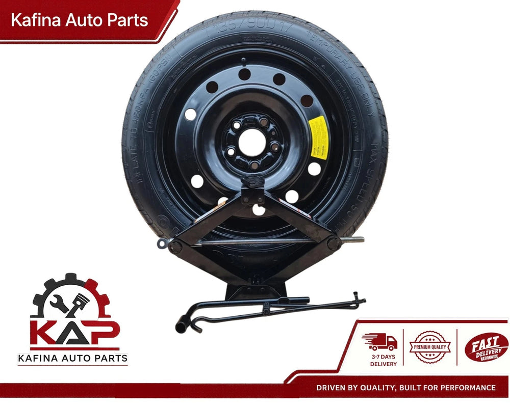 SPARE TIRE W/JACK KIT 17" FITS: 2022-2026 KIA CARNIVAL COMPACT DONUT