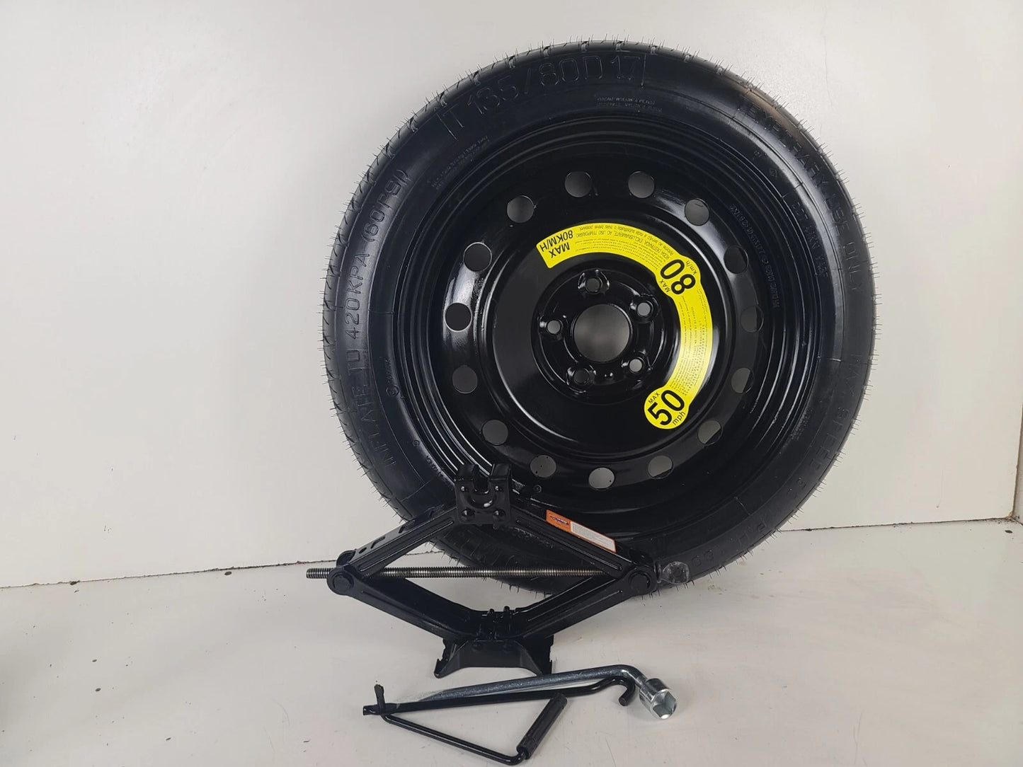 Spare Tire 17" W/Jack Kit Fits 2011-2018 Kia Optima Compact Donut.