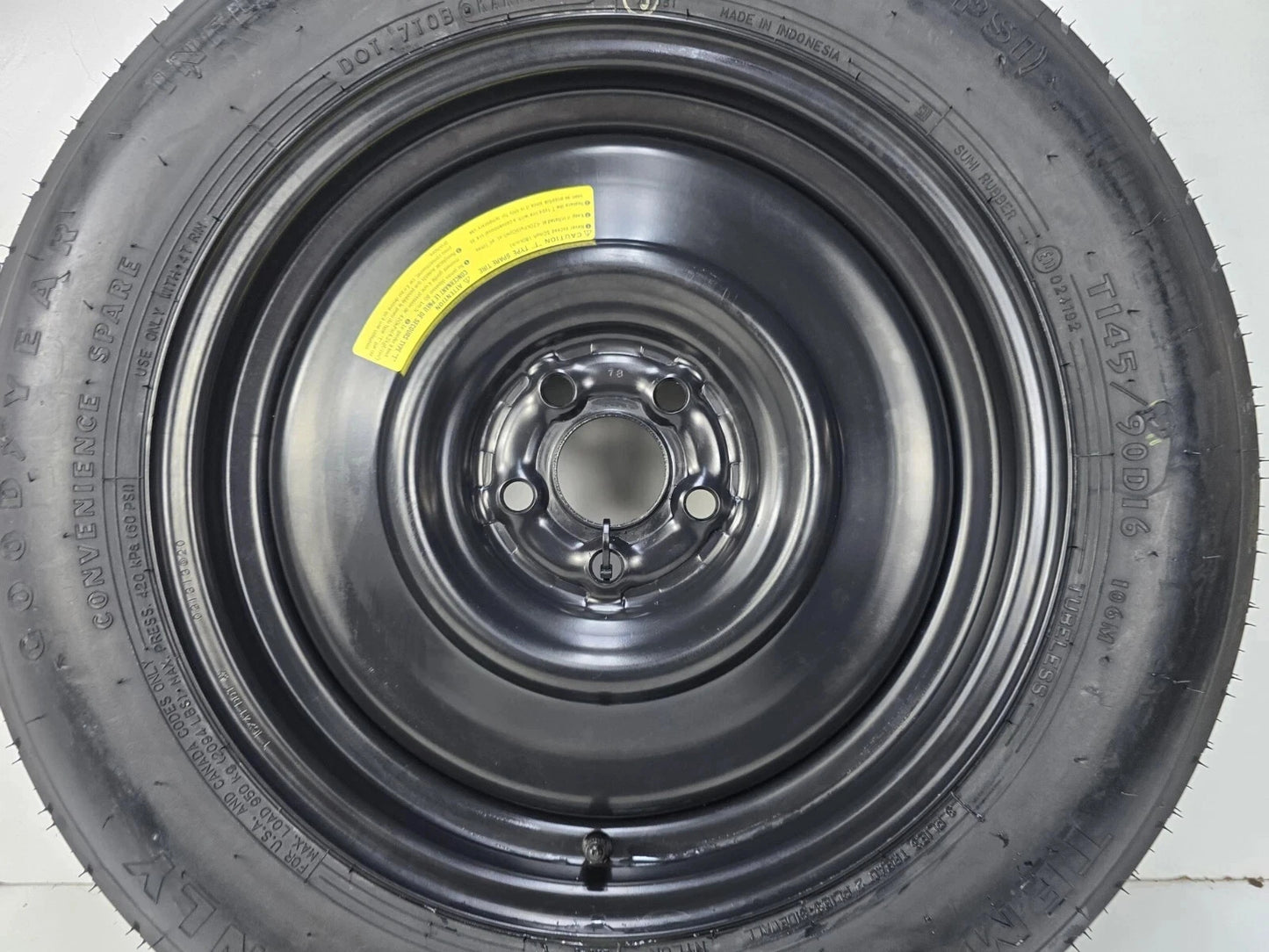 SPARE TIRE 16 W/JACK KIT FITS 2012-2016 SUBARU IMPREZA DONUT